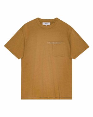 PALMES Pocket T-Shirt - Mahogny