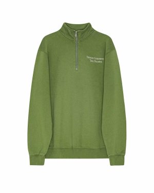 PALMES Garden Zip Sweatshirt - Green