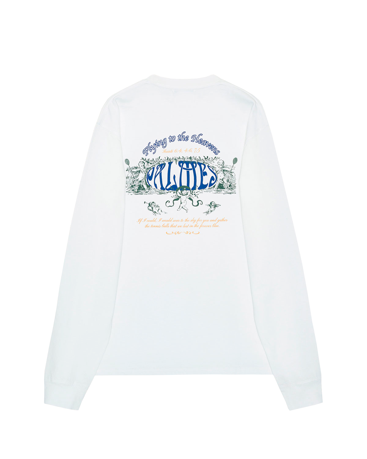 PALMES Angels LS T-shirt - White