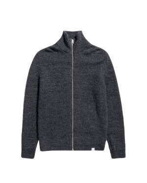 NORSE PROJECTS Hagen Full Zip - Grey Melange